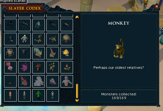 Finally got the fully Slayer Codex done
