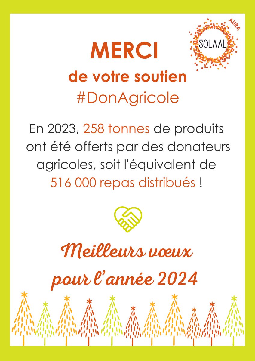 ▶️A nos donateurs agricoles pour leur #solidarité
▶️A nos partenaires associatifs
▶️A nos partenaires institutionnels
Un immense MERCI pour votre confiance depuis 2 ans maintenant, sans vous rien ne serait possible 😍
#DonAgricole <a href="/SOLAAL_/">SOLAAL</a>