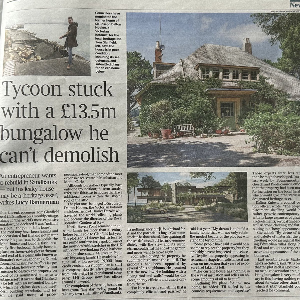 Well done BCP… Sandbanks is pure madness now. It doesn’t need yet another glass and concrete love letter to ostentation.I still chortle at the property whose name means “ house shop” in English. The Edwardian villas on that road are gorgeous btw.