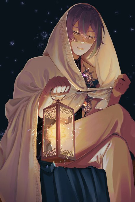 「holding lantern pants」 illustration images(Latest)