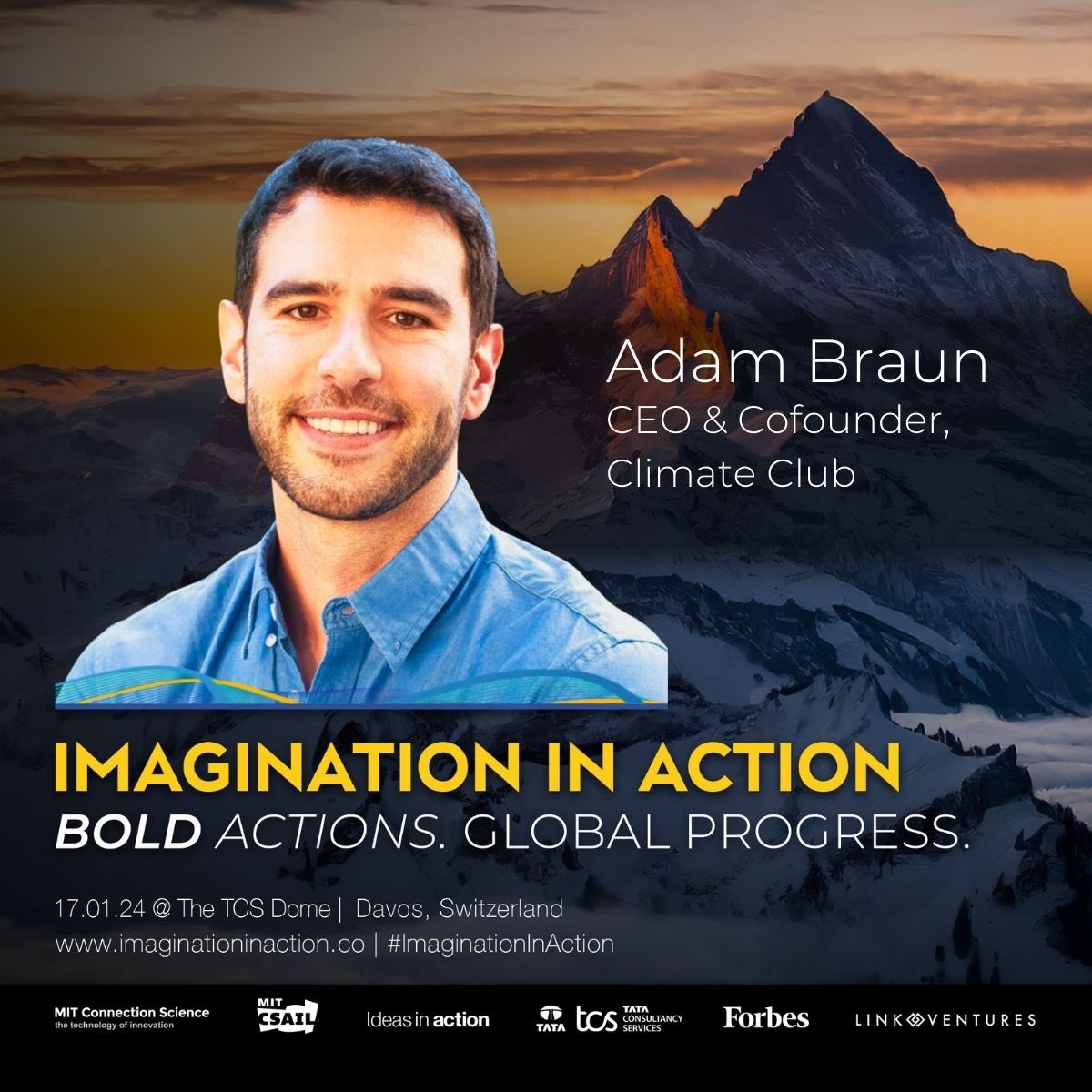 ⚡️I’ve given a lot of talks over the years, but speaking at the World Economic Forum’s major gathering of world leaders in Davos has been a goal for a long time and I’m thrilled to do so today ⚡️#dreambig