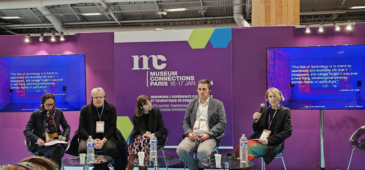 peinadormarta's tweet photo. #ArtificialInteligence &amp; #museums Chris Kremer @ArsElectronica Olivier Glassey @MuseeDeLaMain @Ma_rionC @AskMonaParis Kristina Leipold #LasArtFoundation Emile Gérard @strasmusees @ICOM_France
- Improve visitor experience
- Subject &amp; medium
- Rules &amp; boundaries
#MuseumConnections https://t.co/GtPljoumhL
