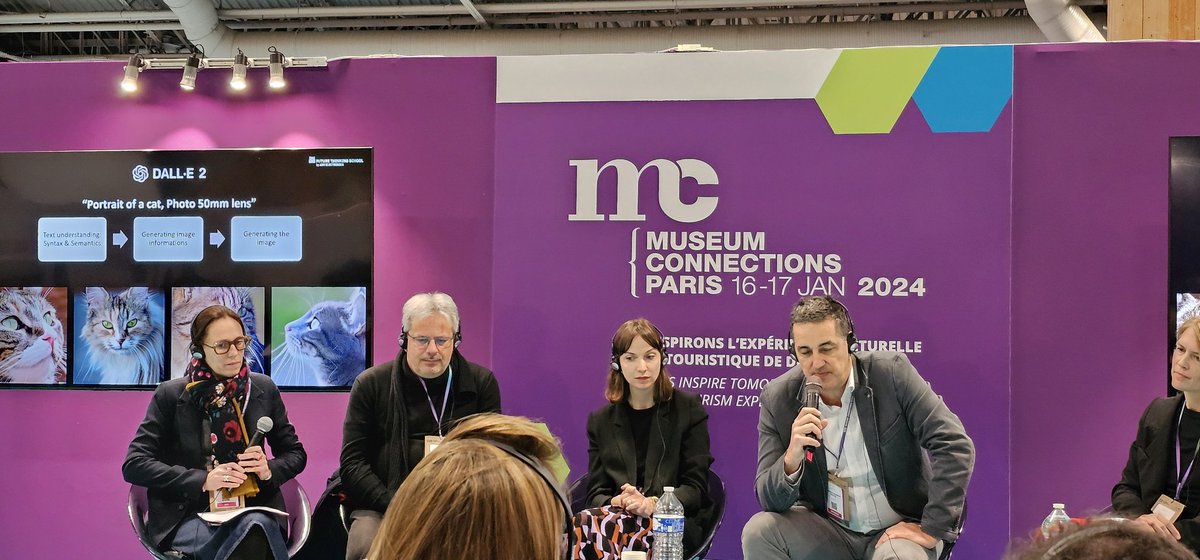peinadormarta's tweet photo. #ArtificialInteligence &amp; #museums Chris Kremer @ArsElectronica Olivier Glassey @MuseeDeLaMain @Ma_rionC @AskMonaParis Kristina Leipold #LasArtFoundation Emile Gérard @strasmusees @ICOM_France
- Improve visitor experience
- Subject &amp; medium
- Rules &amp; boundaries
#MuseumConnections https://t.co/GtPljoumhL