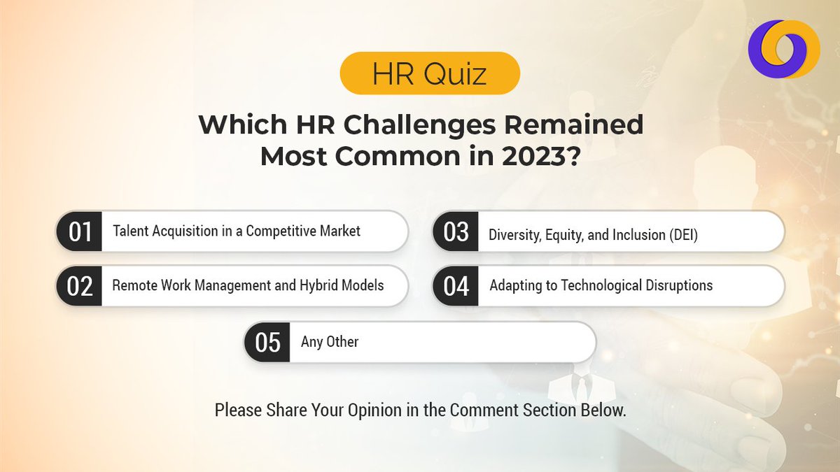 Which HR Challenges Remained Most Common in 2023?

Share your opinion with us!   

#HR #Automated #challenges #quiz #workforce #management #smartworkforce