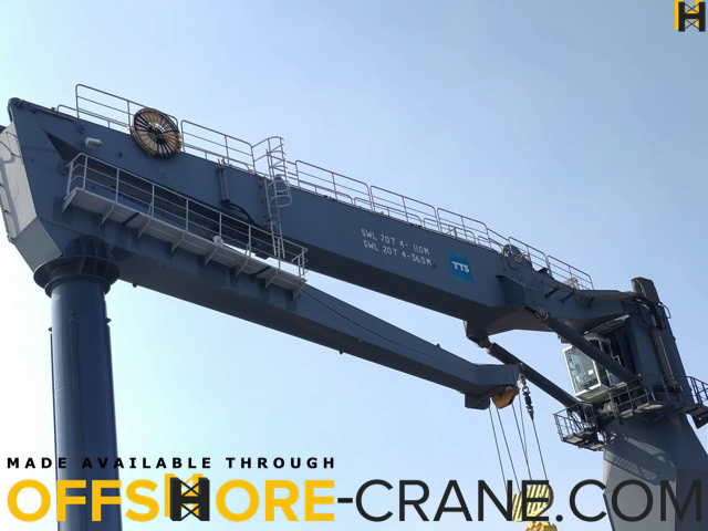 70 TON TTS KNUCKLEBOOM CRANE FOR SALE. offshore-crane.com/70-ton-tts-knu…