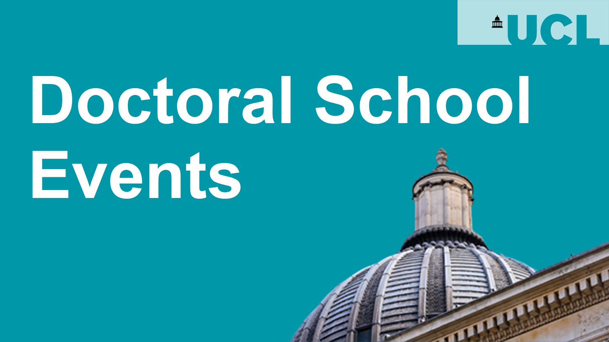 Calling all new Postgraduate Research students! 👋 Come along to our Doctoral School Welcome events and meet other students in your cohort: eventbrite.com/cc/doctoral-sc… #WelcomeToUCL