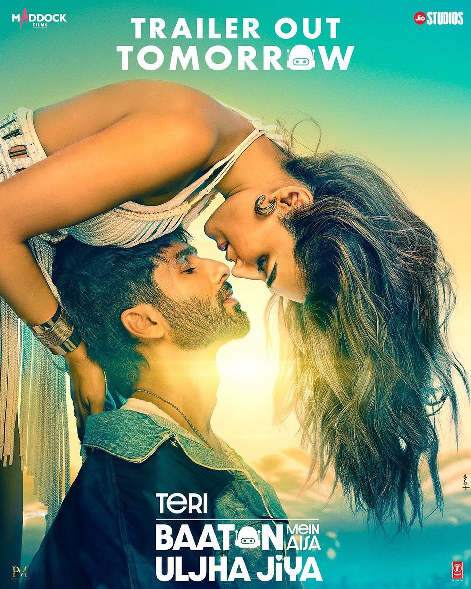 Trailer out tomorrow Get Ready 
#TeriBaatonMeinAisaUljhaJiya in cinemas this Valentine’s week, 9th February 2024!
.
#OCDTimes #ShahidKapoor #KritiSanon #RobotRomcom #JioStudio #MaddockFilms #Dharmendra #DimpleKapadia #AmitJoshi #AradhanaSah #LaalPeeliAkhiyaan