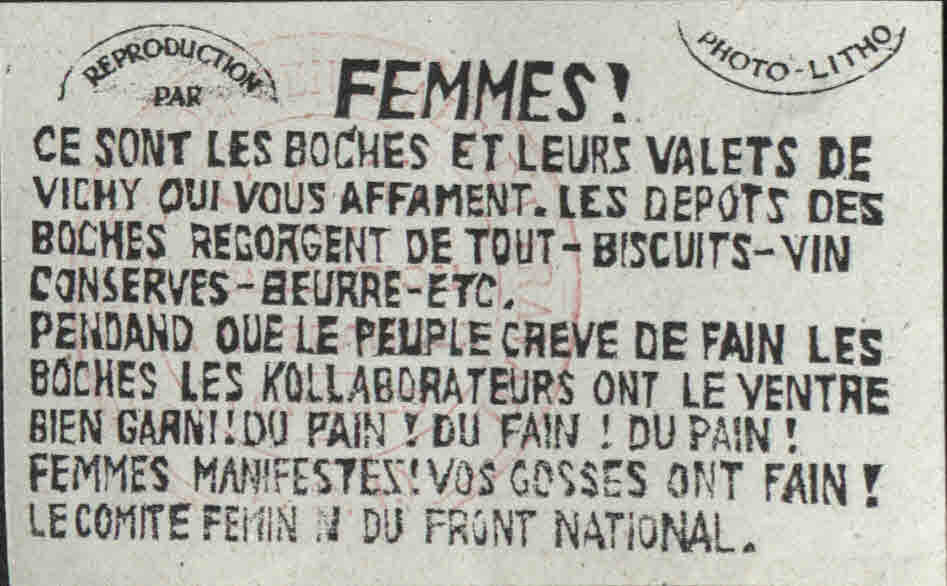 MRCWarwick's tweet photo. #50ObjectFriday This week's object is chosen by Jessica Wardhaugh (@WarwickSMLC ): a tiny, but powerful, French Resistance flyer created by the Comité Feminin du Front National which, despite its name, was close to the French Community Party @PCF @PCF_monde https://t.co/t3Y20cBabk