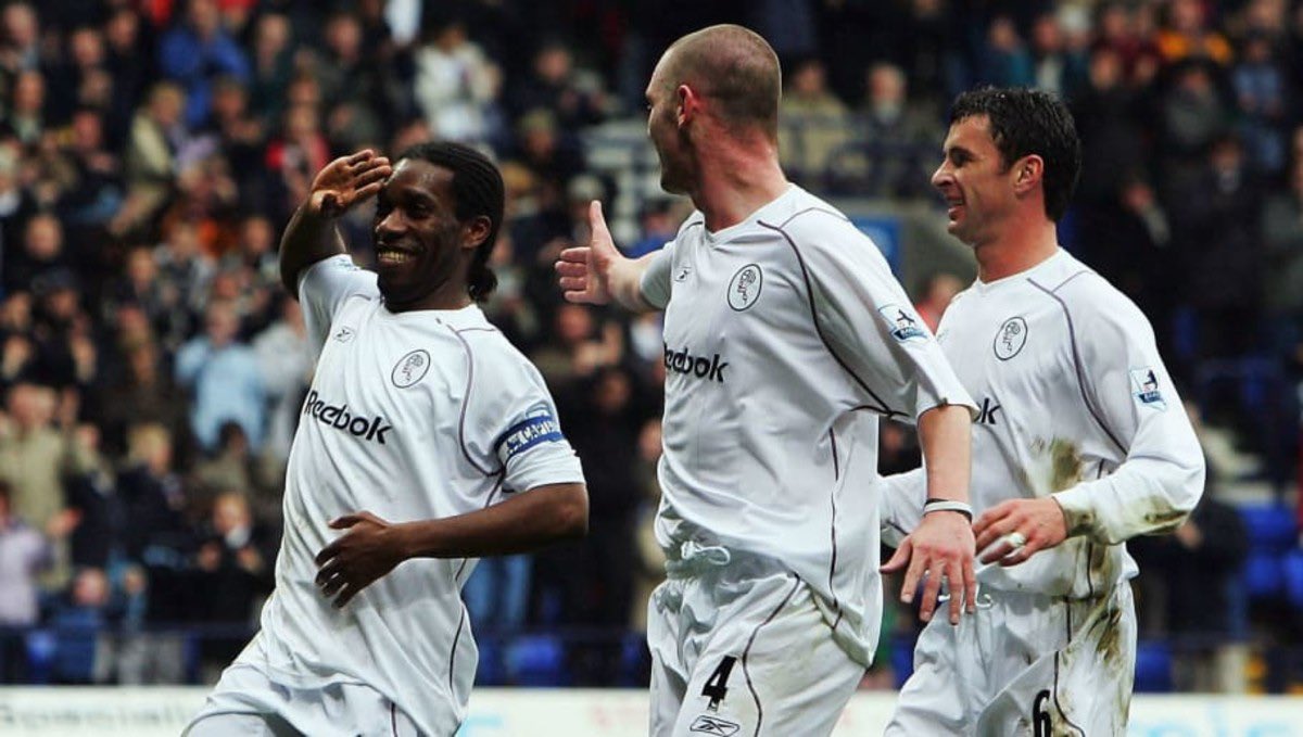 Sam Allardyce’s Bolton team from 2003-07 was 𝐒𝐓𝐀𝐂𝐊𝐄𝐃.

🇫🇮 Jussi Jaaskelainen
🇯🇲 Ricardo Gardner
🇪🇸 Ivan Campo
🏴󠁧󠁢󠁥󠁮󠁧󠁿 Kevin Nolan 
🏴󠁧󠁢󠁷󠁬󠁳󠁿 Gary Speed
🇳🇬 Jay-Jay Okocha 
🇫🇷 Youri Djorkaeff
🏴󠁧󠁢󠁥󠁮󠁧󠁿 Kevin Davies

𝗧𝗵𝗲 𝗥𝗲𝗲𝗯𝗼𝗸 𝘄𝗮𝘀 𝘁𝗵𝗲 𝗽𝗹𝗮𝗰𝗲 𝘁𝗼 𝗯𝗲. #BWFC