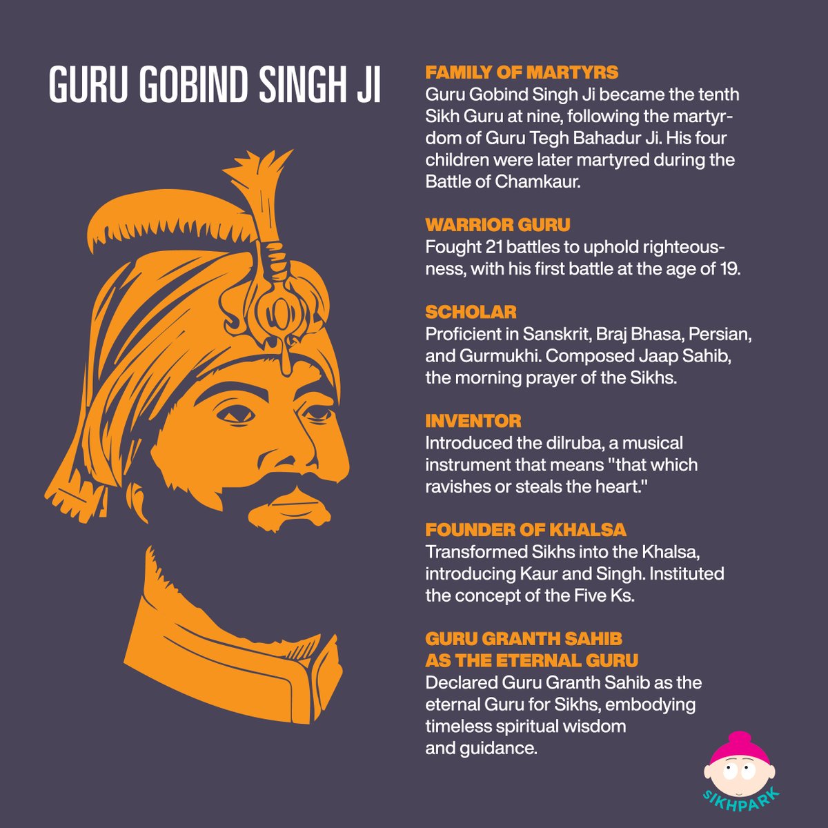 Dhan Dhan Sri Guru Gobind Singh Ji Maharaj’s Parkash Purab. May his teachings of courage, compassion, and equality inspire us always. Let's stand united against injustice and embrace the oneness of the human race 🙏 #Gurpurab #GuruGobindSinghji #GuruGobindSinghJayanti…