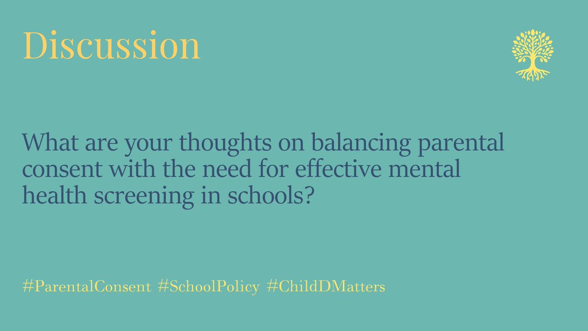 What are your thoughts on balancing parental consent with the need for effective mental health screening in schools? #ParentalConsent #SchoolPolicy #ChildDMatters 3/5