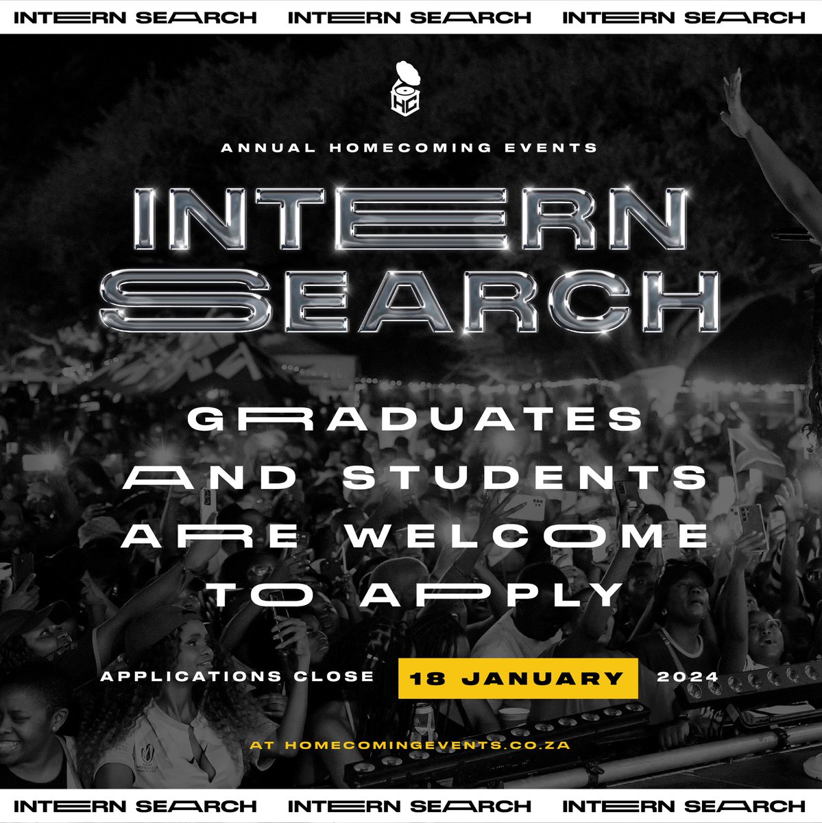 HomeComingEvent's tweet photo. A call to all future culture shifters๐
Our internship program is open to both students and graduates. No shifter will be left behind!โจ๐
Applications close: 18 January 2024 at 17:00
Apply NOW โก๏ธ https://t.co/MMjH9rVTOc
#InternSearch https://t.co/GH0ltQH9z1