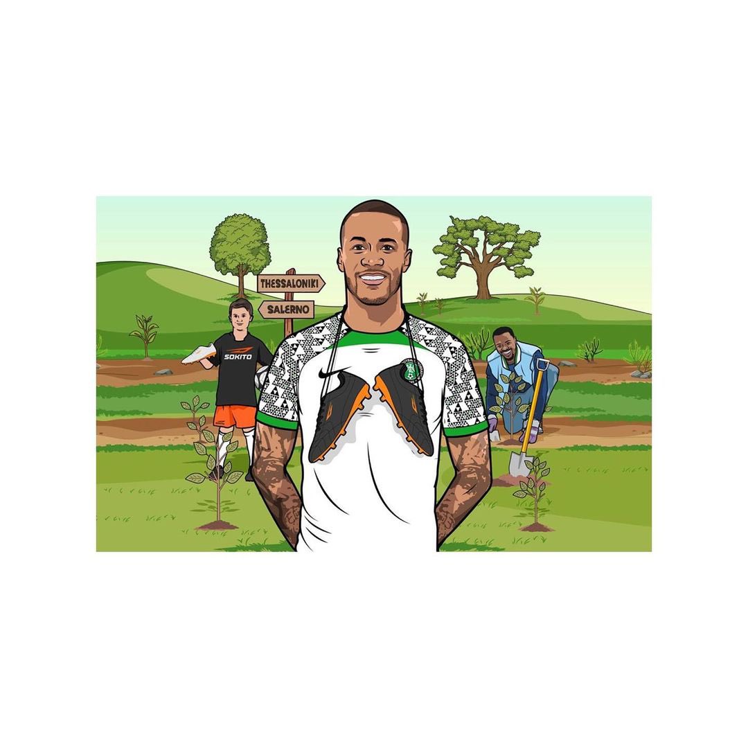 rootedinthegame's tweet photo. What are those football boots William Troost Ekong of Nigeria is wearing at the AFCON? 

Nigeria international @WTroostEkong is on a mission to make the game of football ⚽️ more sustainable. 

William Troost-Ekong: "More footballers wearing boots made from recycled materials can make a difference"

Millions of mostly plastic football boots go into landfill every year. William Troost-Ekong and sustainable football boot company Sokito are taking action with their line of eco-friendly football boots ♻️⚽️

Hero 🌍