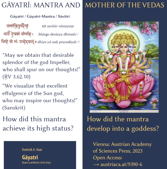 DominikAHaas's tweet photo. Here’s the recording of my online lecture on the Gāyatrī-Mantra at the @SOAS Centre Of Yoga Studies: 

https://t.co/gmRqqqoUq9 

#Mantra #Gayatri #Savitri #Sanskrit #Hinduism #yoga https://t.co/jrofl1IqWm