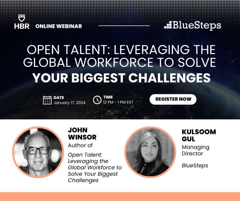 Ready to revolutionize your approach to talent and innovation? Join me today, Jan 17, to discover how to leverage the global workforce to tackle your biggest challenges. Register: bluesteps.com/john-winsor-op… #opentalent