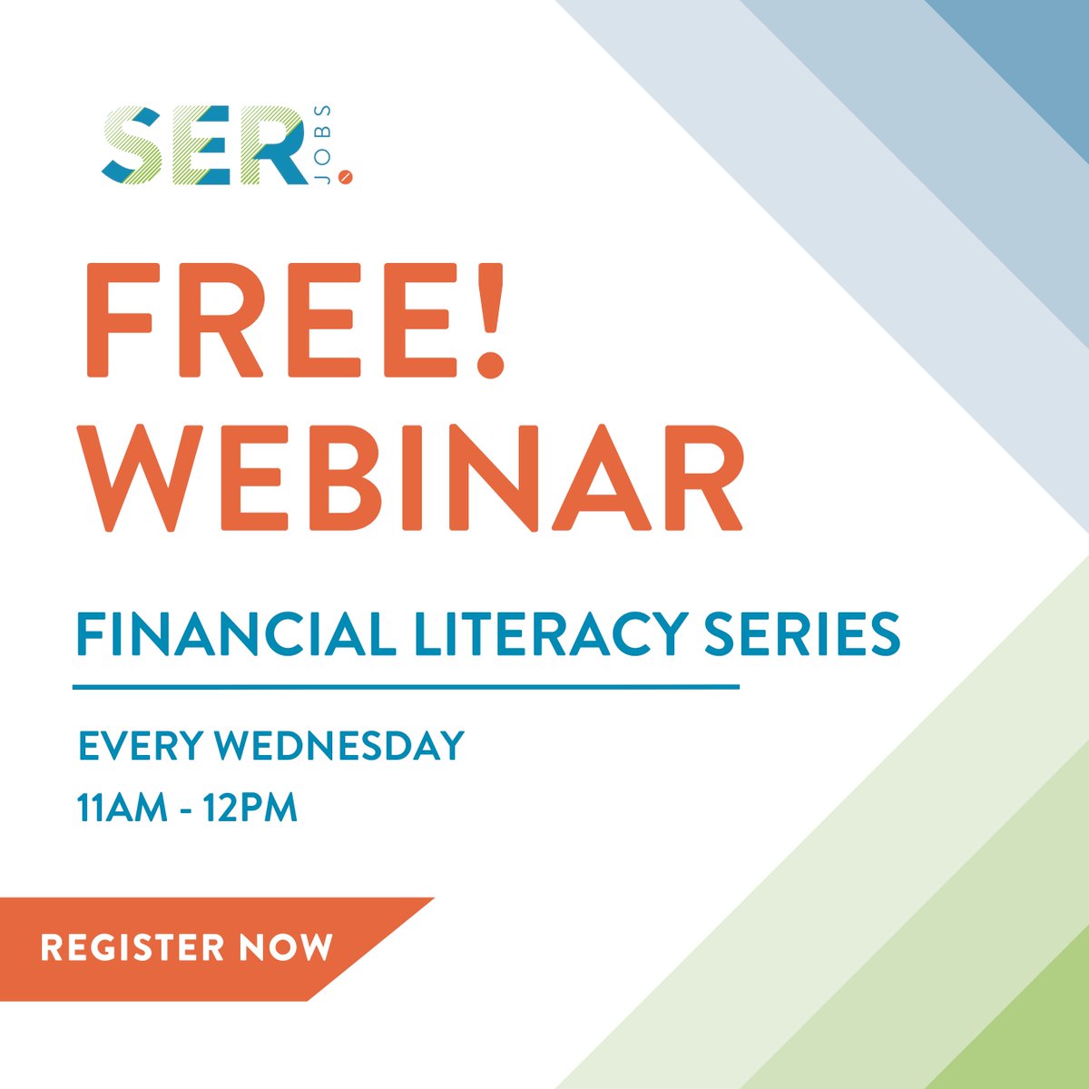 Empower yourself with knowledge! Attend our FREE Financial Literacy Webinars every Wednesday from 11am to 12pm via Zoom.  

#SERJobs #SERHouston #WhereOpportunityWorks #FinancialLiteracy