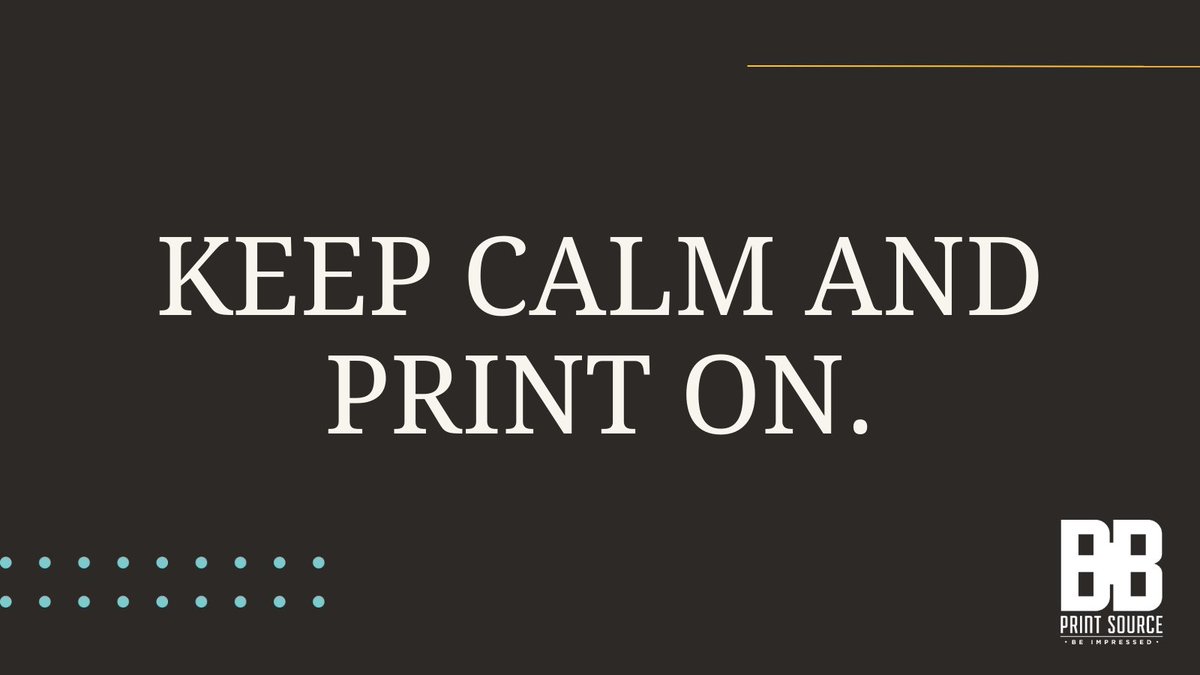 BBPrintSource's tweet image. Keep Calm. We&apos;ll Print On! 🙌
.
.
.
#portlandprinter #portlandoregon #commercialprinter #printing #design #diecut #graphicdesign #diecutting #packaginginnovations #newpackaging #packagingdesign #packagingideas #bindery #promotionalproducts