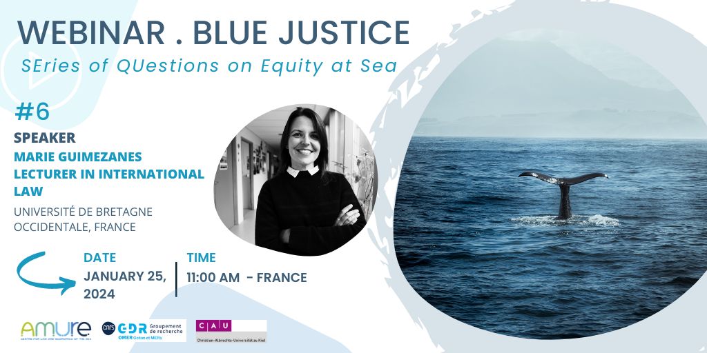 UmrAmure's tweet photo. 📢Don't miss the next webinar Blue Justice 🌎 with our collegue Marie Guimezanes, specialist in international law who will share about👁‍🗨"Climate finance: an instrument of justice for the South?" Jan. 25 at 11h, online ↘️https://t.co/aAwqPK2RRk https://t.co/rz4eJXXyxE