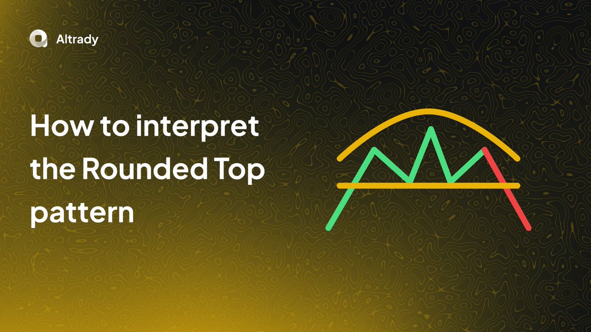 altradyapp's tweet image. 📉🐻 A reflection of market sentiment, you can use the Rounded Top to gauge the shift from bullish to bearish trends in the crypto market. 

📈 📊 More on how to interpret this pattern, so you can safeguard your profits. 👇 

ow.ly/pveV50QraCP

 #RoundedTop #CryptoMarket
