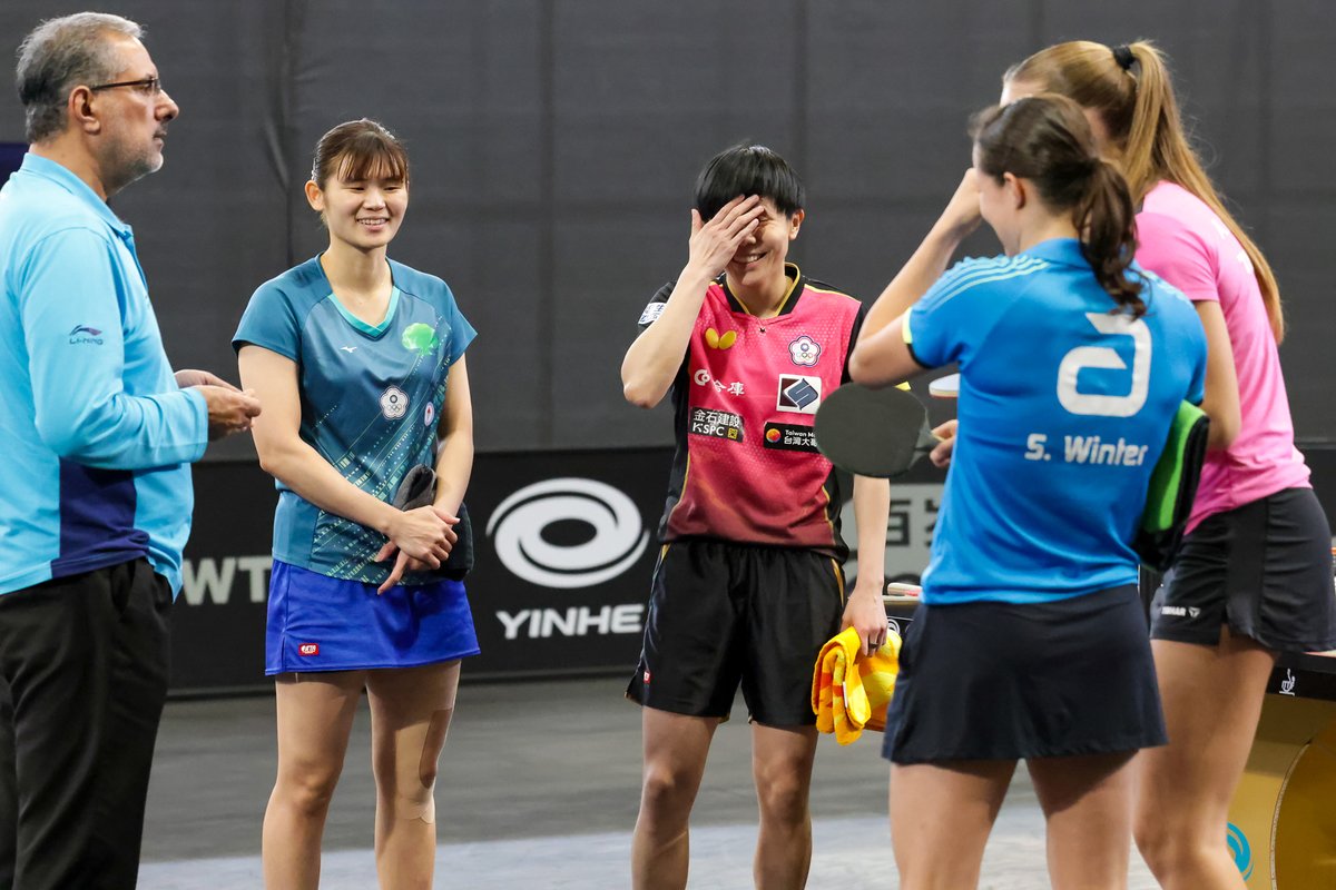 Annett Kaufmann and Sabine Winter have taken out the No. 2 seeds Cheng I-Ching/Li Yu-Jhun here at #WTTDoha for a spot in the Quarterfinals 👏 

Find out who else joins the Women's Doubles Quarterfinals LIVE at YouTube.com/WTTGlobal 🎦 

#WTTContender #TableTennis #PingPong