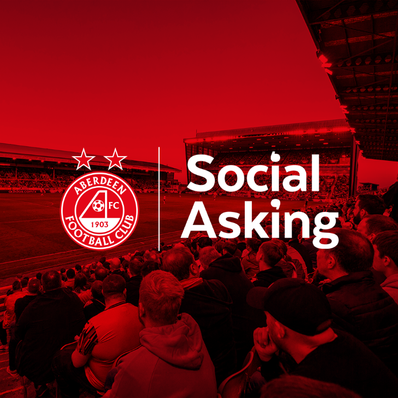 AberdeenFC's tweet photo. We have joined forces with @SocialAsking, a leading digital fan engagement platform, to provide supporters with an opportunity to voice their opinions and engage in discussions on issues which are important to both the club and supporters 🤝