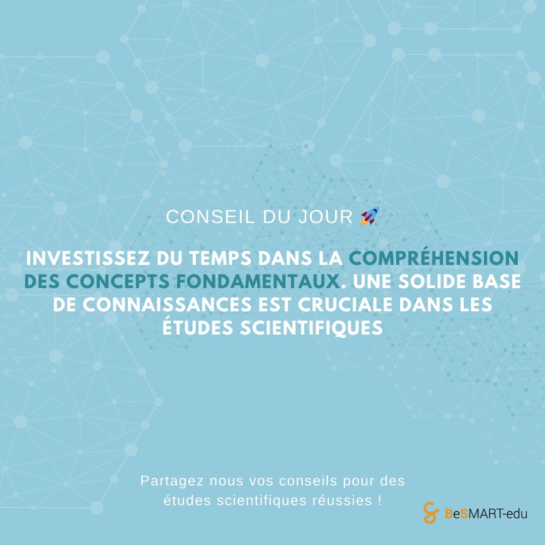 ✨ Priorisez la qualité sur la quantité! Investissez du temps dans la compréhension approfondie des concepts scientifiques. Une base solide est la clé pour résoudre des défis complexes et bâtir des compétences avancées. 🚀🧠 #QualityOverQuantity #StudySmart #ScienceFoundation