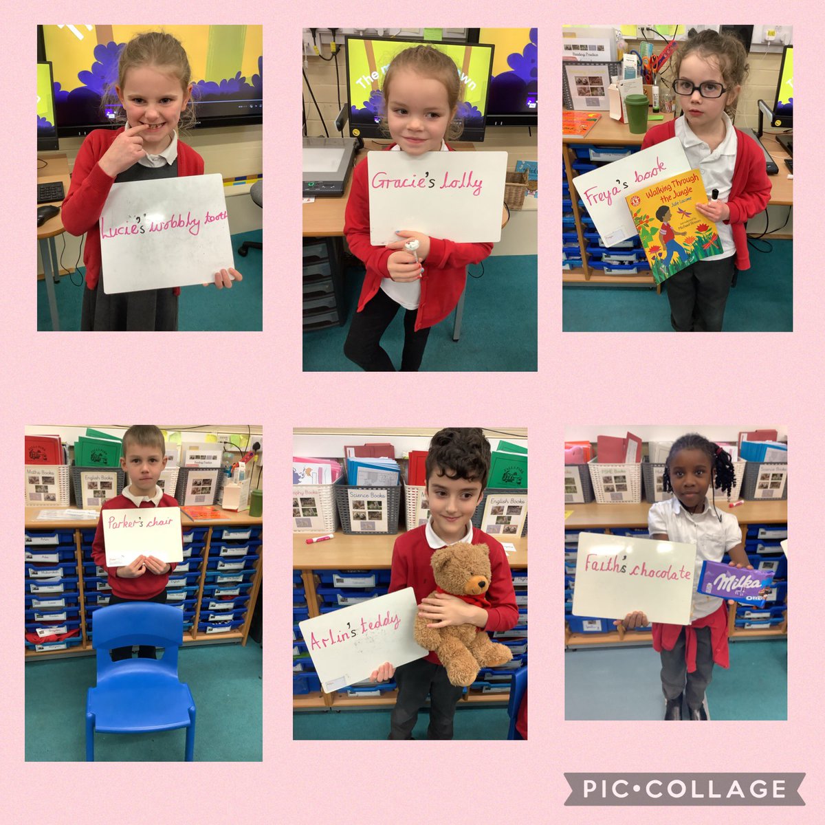 Year 2 have started learning how to use an apostrophe to show possession
<a href="/FallaParkSchool/">Falla Park Community Primary School</a> <a href="/Miss_Carr_Falla/">Miss Carr</a>