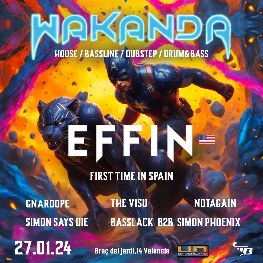 🛡️ WAKANDA N°6 EFFIN 🛡️

CARTEL COMPLETO

El Primer Vengador <a href="/EffinOfficial/">Effin</a> visitará por primera vez 🇪🇦 y tendrá unos acompañantes muy peculiares 😜🐾

Se presenta una batalla llena de bass music 🔊🔊

Entradas 🎟️
fourvenues.com/wakanda/2C74