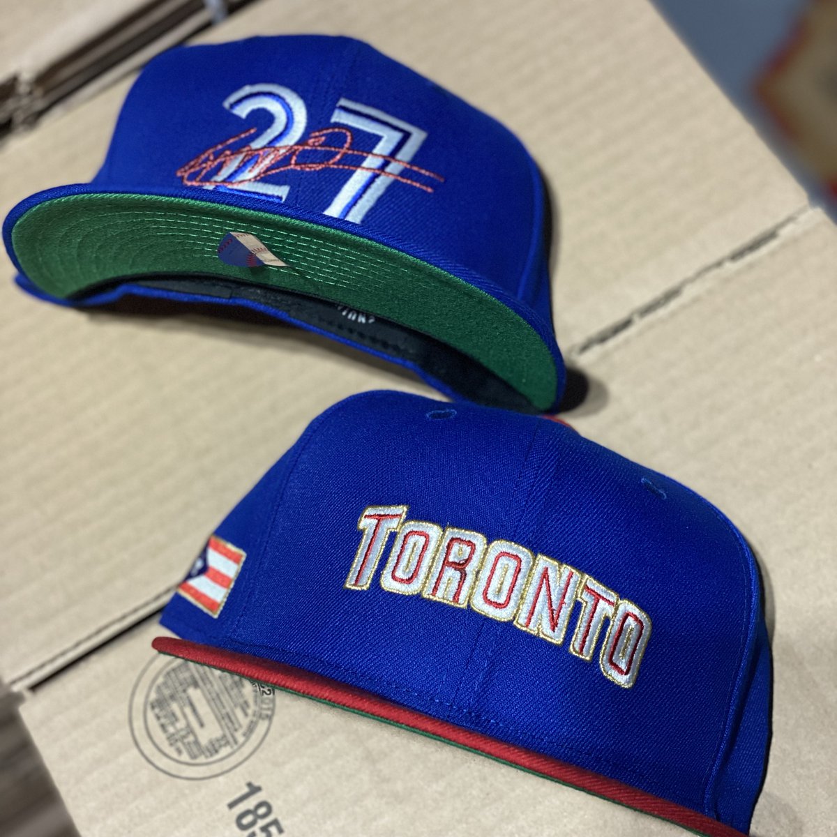 anthemshop's tweet photo. Two Jays caps are hitting the Shop today at 12:00 PM EST. We're passing along some HUGE savings to our customers today. Grab the bottom cap 'Toronto' for $28 CAD (regular $55). If the hat sells out, we'll donate $500 to #CapForKids fundraiser: https://t.co/4C6TdjybAE https://t.co/eFOnryFosb