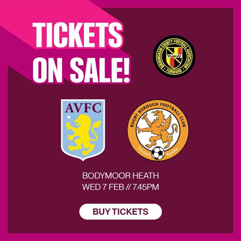 AVWFCOfficial's tweet photo. Ticketing details have been confirmed for our Under-21s' @BirminghamFA Women's Challenge Cup semi-final at Bodymoor Heath!