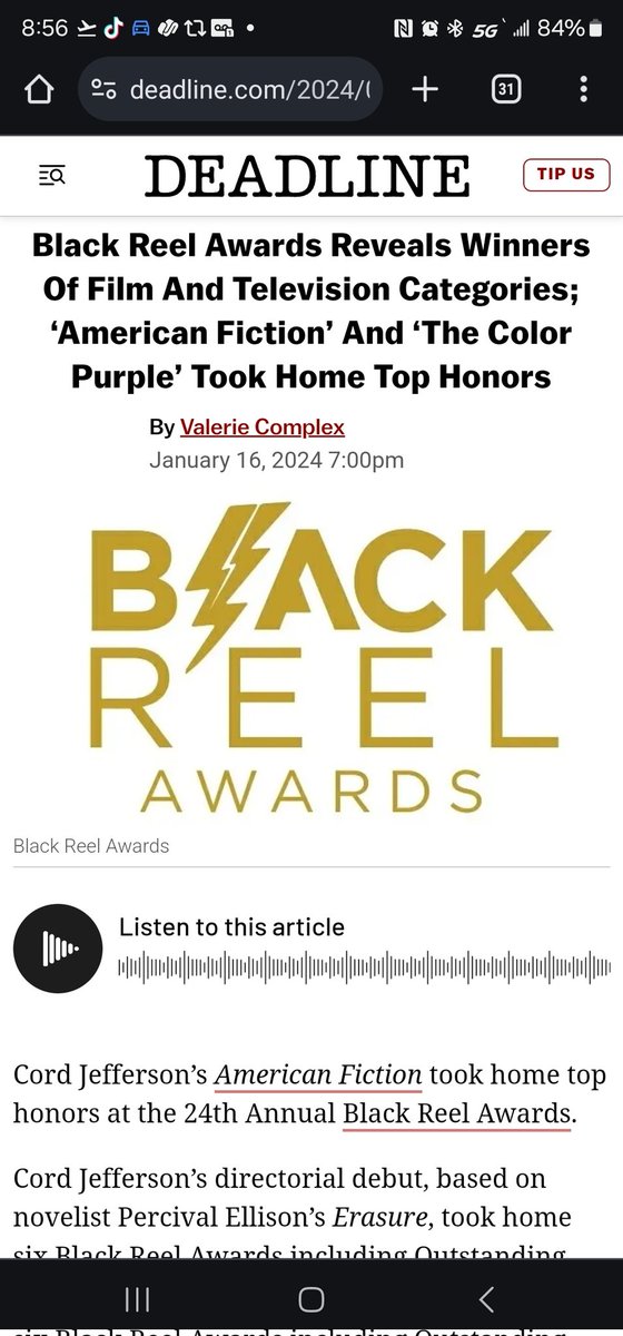 What a ride we had this year during the award season. Congratulations to all of the winners and for more info on all the winners visit blackreelawards.com. #blackreelawards #bolts24 #boltstv