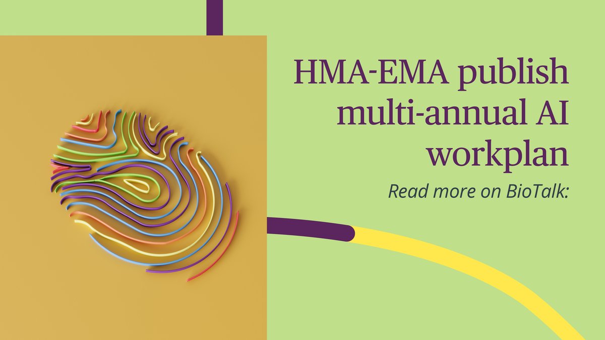 The HMA-EMA Big Data Steering Group's multi-annual #AI workplan - what key areas does it focus on to facilitate the development and use of responsible and beneficial AI? Check out our latest article on BioTalk to find out: 2bird.ly/3O7zgwj