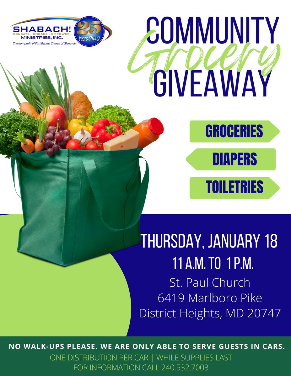 Our team is working diligently, preparing for tomorrow’s Community Grocery Giveaway. Please share.