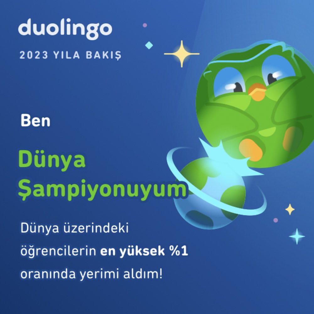 Ben Dünya Şampiyonuyum! Senin Duolingo tarzın hangisi? #Duolingo365