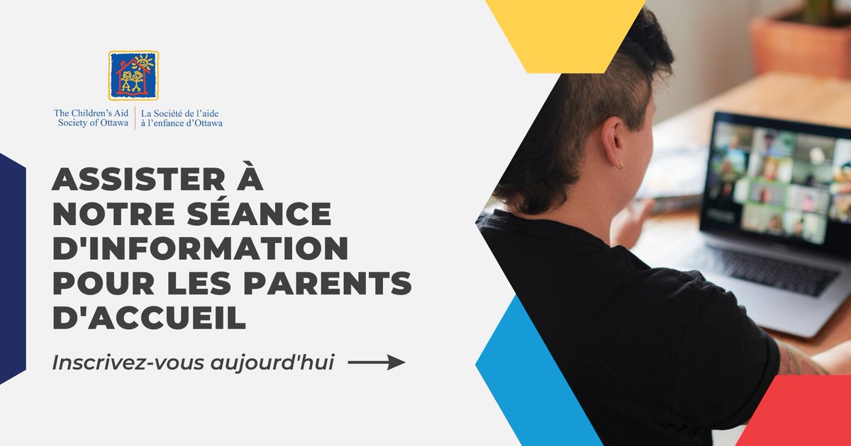 Vous êtes invités ! Rejoignez-nous le jeudi 25 janvier pour notre première séance d'information pour les parents d’accueil de 2024.

Visitez notre site Web pour vous inscrire : casott.on.ca/fr/services/fa…