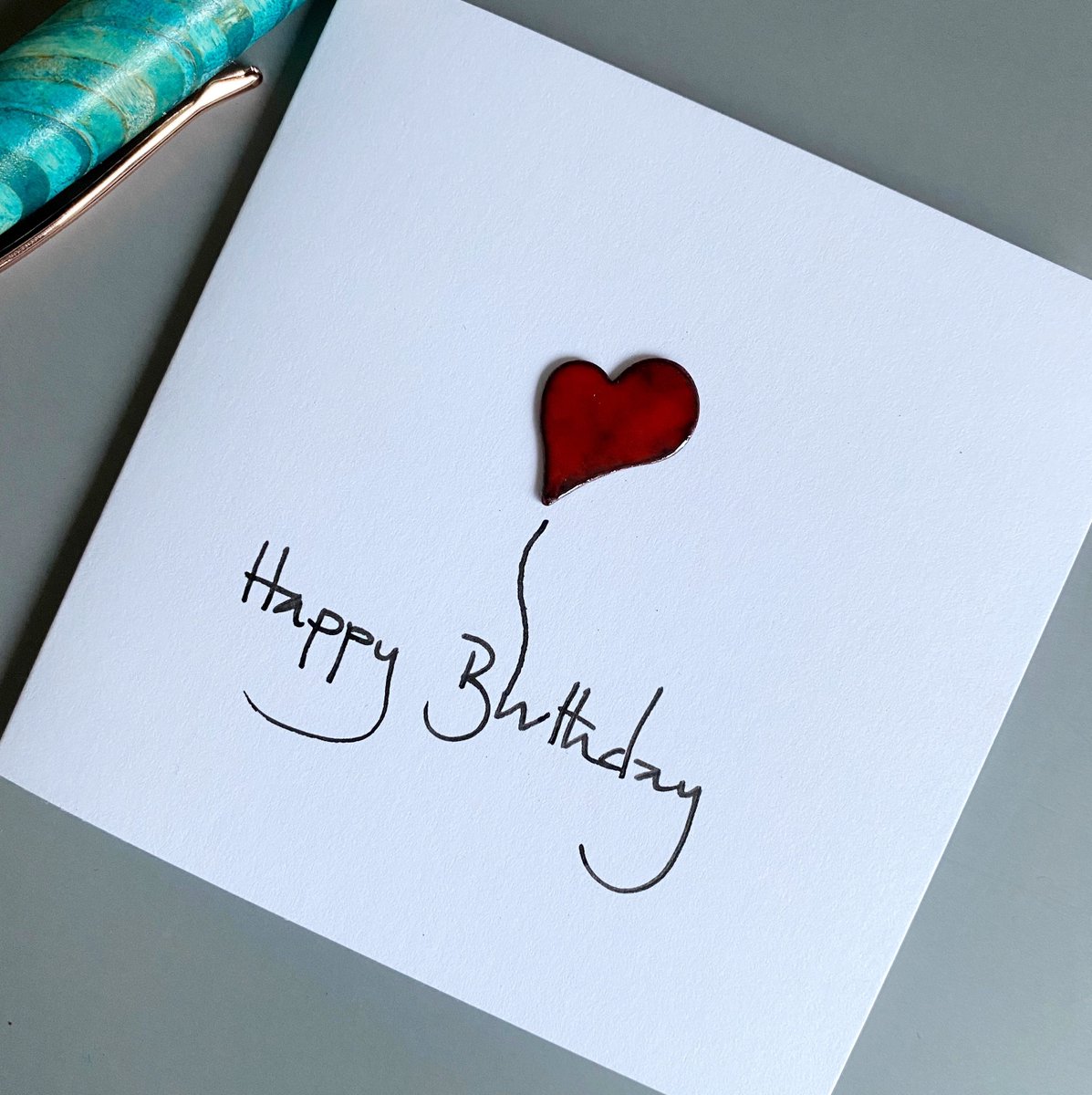 MaisyPlum2's tweet photo. Handmade Love Heart Birthday Card, Unisex Greeting Card, Enamel Birthday Card with Heart https://t.co/uum3NrZcYm #MHHSBD #ShopIndie #UKCraftersHour #MaisyPlum #Etsy #FriendBirthdayCard https://t.co/PgRHeB2Y3N