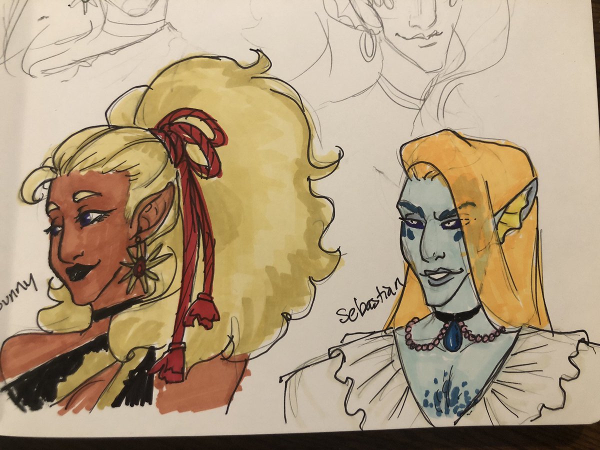 creativebleu's tweet photo. @CULTISTROACH I got two, this is Sunny &amp; Sebastian, they’re twins with elemental powers. https://t.co/UPANBZS8T2