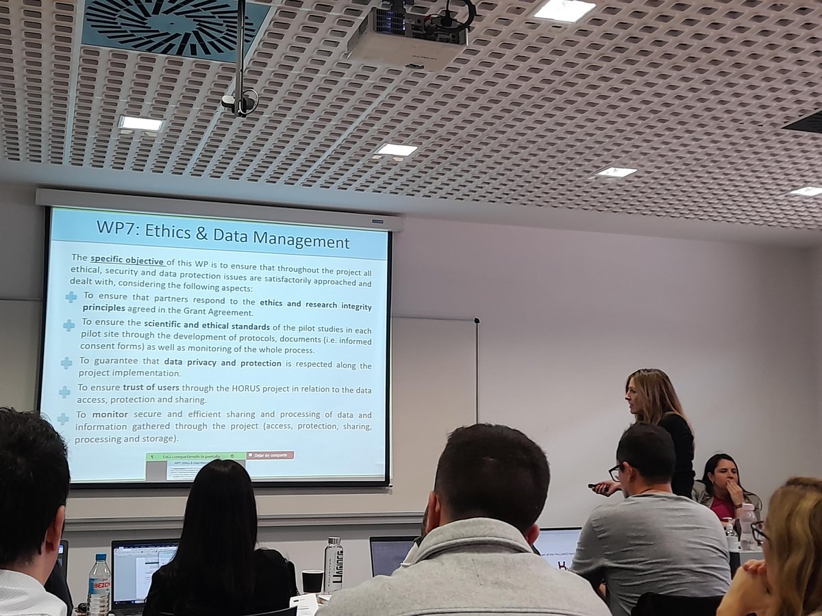 GVAfisabio's tweet photo. 📢 Ayer y hoy ha tenido lugar la reunión de inicio del proyecto #HORUS.

🗣️ Milagros Rocha y Celia Bañuls, investigadoras del grupo de Nutrición y Metabolismo del @GVADrPeset de #Fisabio han presentado el trabajo que van a desarrollar en materia de ética y gestión de datos. https://t.co/ZrkPh0mHDt