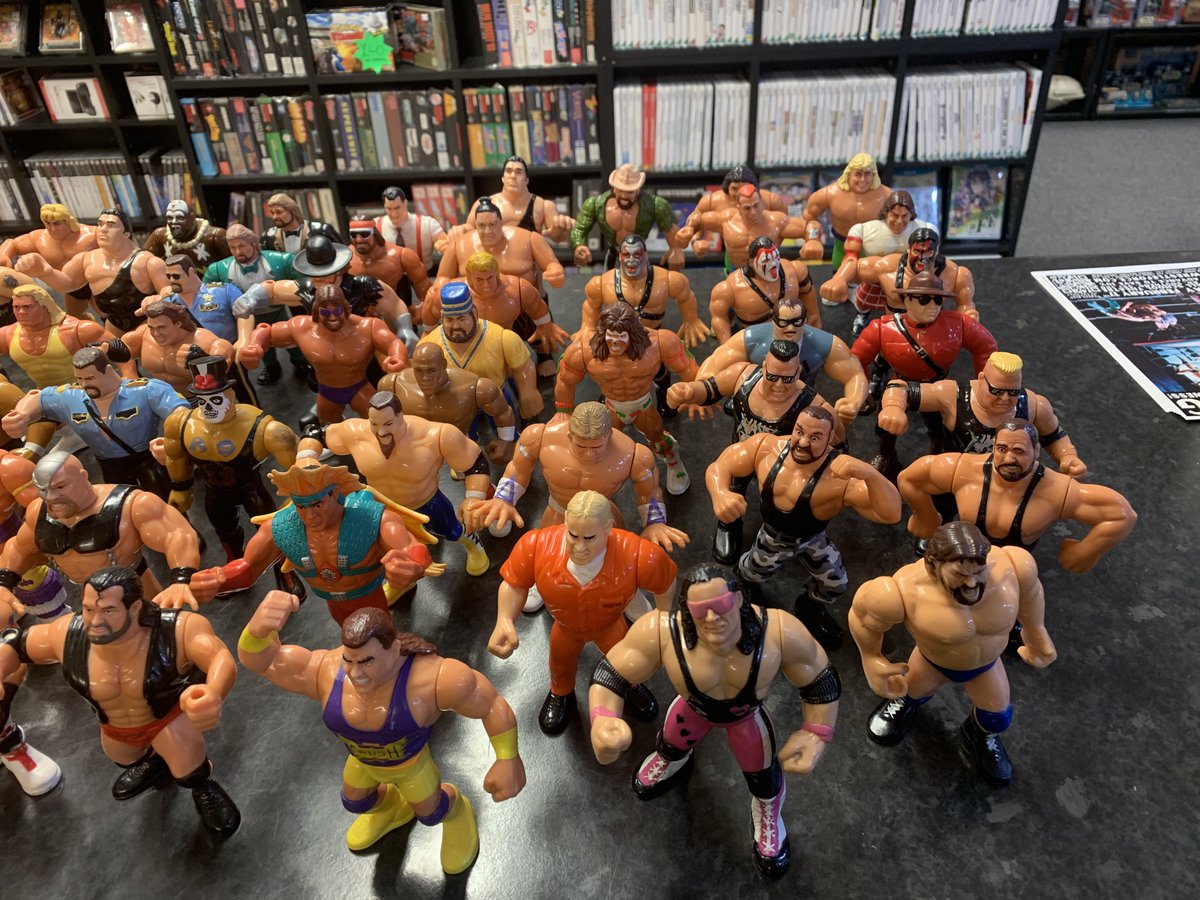 Between 1990 & 1995, Hasbro released 96 (not including 3 mail aways) WWF action figures.

We’ve just had 71 of those 96 traded in at once!

I’m a huge fan of these. So many memories

#retroshop #wwfhasbro #retrotoys #toys #leighonsea #southend #rayleigh #essex #wwf #wwe