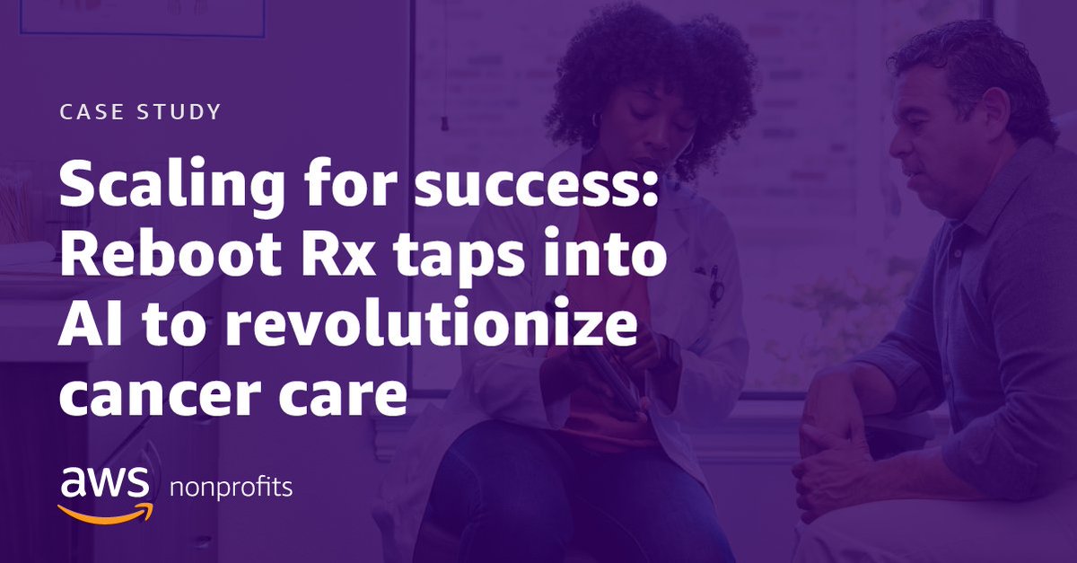 We are proud to share this case study by @awscloud and @Philanthropy featuring our work at Reboot Rx. Check it out! 👉drive.google.com/file/d/1W-b5qs… #RebootRx #TheSolutionMayAlreadyExist #cancer #drugrepurposing #AI #patientimpact #research