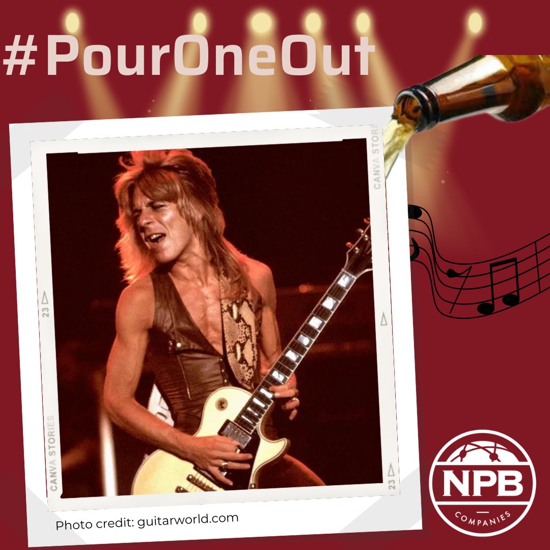 1982, we lost Quiet Riot guitarist and Ozzy Osbourne’s co-songwriter, Randy Rhoads. Today, we remember and #PourOneOut for a heavy metal icon. #RandyRhoads #NPBCompanies #TourSecurity #EventSecurity #EventStaffing #UniformSecurity