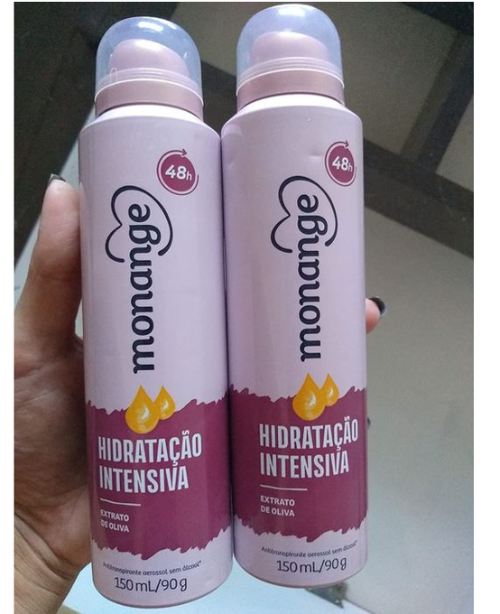 Desodorante Aerossol Monange Hidratação Intensiva Monange 150ml (90G)
