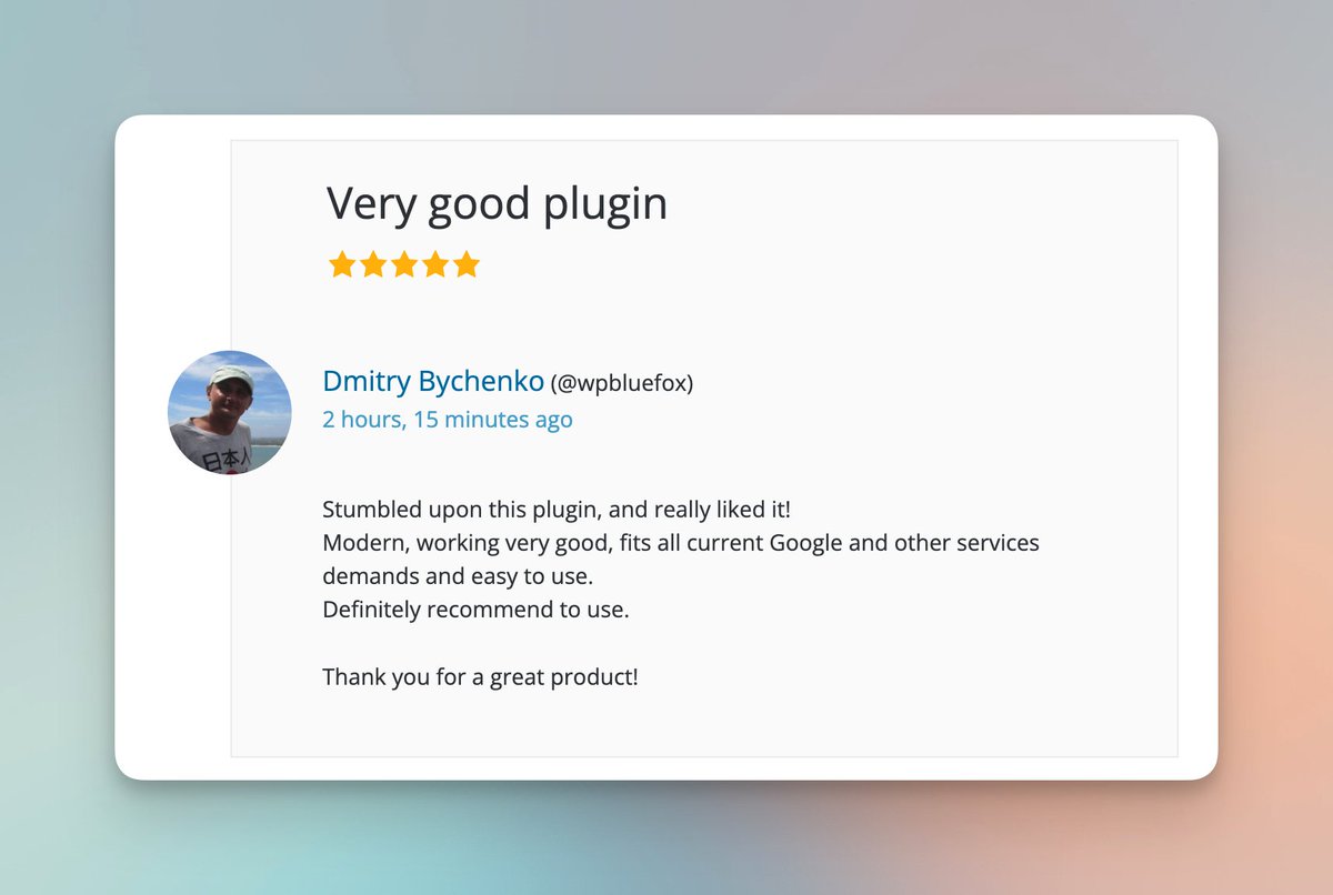 Review of the day! 🎉

wordpress.org/support/topic/…

#WordPress #caching #optimization #webperf #PoweredCache
