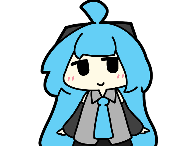 #1日1絵チャレンジ150日目ただただかわいいうちのみくさん 