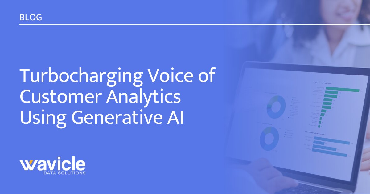 Generative AI is changing the game for customer analytics. Read the latest blog from Wavicle's Duane Lyons to explore how GAI enables fast, accurate analysis of customer feedback: hubs.la/Q02gM4X60

#VoC #GAI #LLMs #customeranalytics