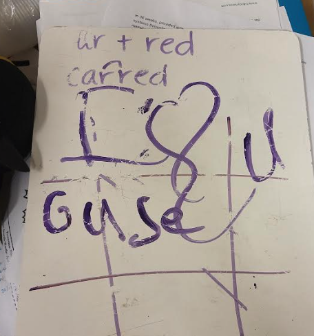 GrantWoodAEA's tweet photo. Grant Wood AEA Speech-Language Pathologist Beth shares a few of the student drawings and notes she's collected over the years. One student plans on becoming a speech teacher just like her!
#EveryDayatAEA #GrantWoodAEAPride #SLPtoBe https://t.co/EfQhcyjMcu