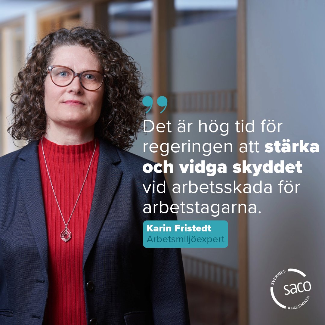 Idag lämnar Saco in sitt remissvar på Arbetsskadeutredningens betänkande. En välskriven utredning med många viktiga förslag som kommer öka möjligheten för fler att uppfylla kraven och få sin ansökan om arbetsskada prövad och beviljad.
saco.se/opinion--fakta…