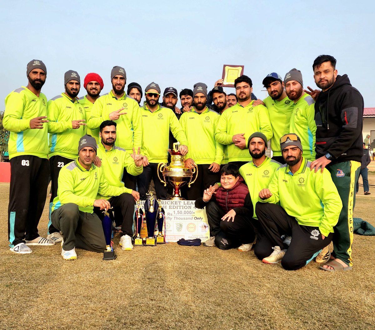 Hamdan Hurricanes Srinagar are the champions of Kashmir Cricket League Chandigarh.