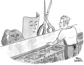 The Panel’s selected winners for New Yorker Cartoon Caption Contest 881: 1. 'Cash beats plastic.' 2. 'Don't make me count to three.' 3. 'We’re a coin flipping establishment.' #newyorkercartoons #CaptionContest