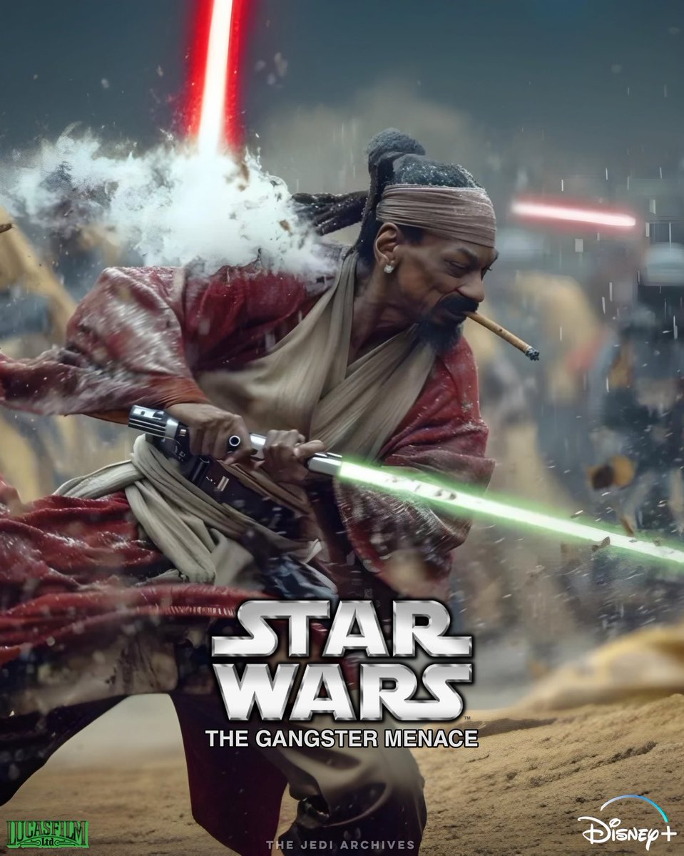 JediArchive66's tweet photo. Every generation has a legend 🎬🔥
@SnoopDogg 
#starwars #snoopdogg #jedi #gangster https://t.co/awyqGgJodH